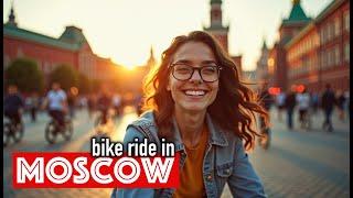 Biking Through Moscow at Dusk - Last Ride of the Summer