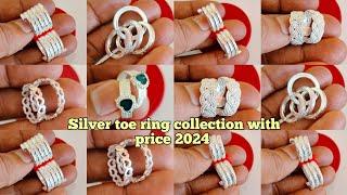 Silver new toe ring designs with price 2024/pure Silver Toe collection with price 2024