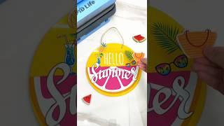Summer Door Sign Hack! Easy Sublimation with Our Aluminum Blanks!  #pydlife#sublimation #doorhanger