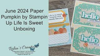 1st Set of Alternative Cards Double Your Supplies - Life Is Sweet Paper Pumpkin Kit June 2024