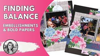 Scrapbook Layout: Bold Colors & Black / Floral Garden Stampin' Up!