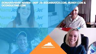 DomainSherpa Review – May 28: RoomMatch.com, Mungy.com & OConsulting.com…