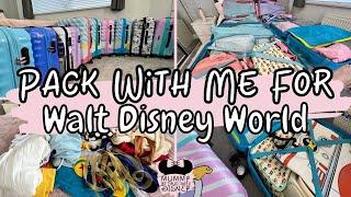 Pack With Me For Walt Disney World Florida 2022 | Large Family Luggage