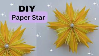 DIY PAPER STAR/ Paper Craft /Origami Star DIY / Star Craft / Star Making For Christmas Decoration