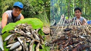 Traditional Water Diversion Fishing in Arunachal | Catching a Variety of Fish.