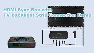 How to Install HDMI Sync Box with TV Backlight Strip Kits