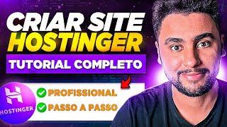 HOSTINGER 2024: Tutorial 100% Completo P/ CRIAR SITE (DOMÍNIO + HOSPEDAGEM WORDPRESS)