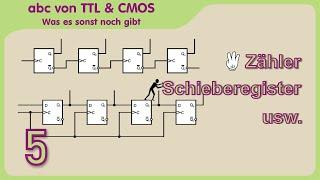 abc of TTL and CMOS part 5 - counters, shift registers, decoders, multiplexers