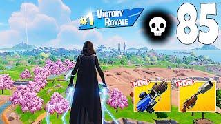 85 Elimination Solo Vs Squads "Zero Build" Gameplay Wins (NEW Fortnite Chapter 6 PC)