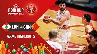 Lebanon  - China  | Basketball Highlights - #FIBAASIACUP 2022