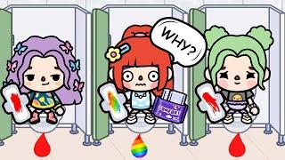 I'm The Only Girl With Rainbow Period | Sad Story | Toca Life Story | Toca Boca