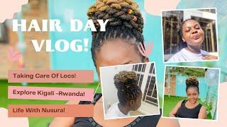 Hair Day Vlog| Where To get Your Hair Done In Kigali| Explore Kigali| Life With Nusura|