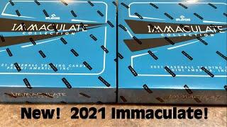 NEW RELEASE!  2021 IMMACULATE BASEBALL CARD DOUBLE BOX OPENING!