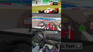 Thomas Potter attempts the same braking technique as #senna in his #f1 #car #foryou #esports