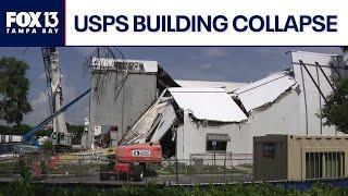 Moving pods trapped in semi-collapsed USPS building in Florida