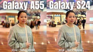 Galaxy A55 vs Galaxy S24 camera comparison! Samsung Midrange vs Flagship!
