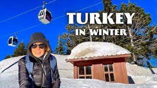 ISTANBUL Day Trip / Snowy Turkey in Winter / Uludag, Bursa / Turkey Travel Vlog / Eastern Europe