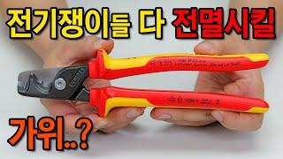 Scissors that boost your grip strength vertically, defying common sense. [KNIPEX] StepcutXL