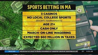 Legal sports betting begins Tuesday in Massachusetts