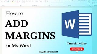 How to Add Margins in MS Word || MS Word for Beginners