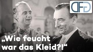 Curt Goetz und Joachim Teege als Rechtsanwalt und Zeuge in "Hokuspokus" (1953)