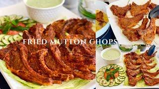 Fried Mutton Chops I Easy, Quick and Tasty Recipe by Cooking with Noorin