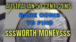 AUSTRALIAN 50 CENT COINS - Look for these!