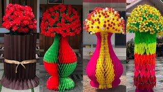 NEW !! Pindi Decoration Ideas | Pindi Perunnal Flower Making | Home Decor | Paper Craft