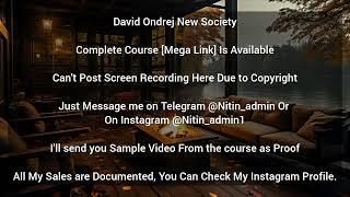 David Ondrej New Society