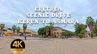 Eritrea-4K - Scenic Drive Keren To Asmara With Music