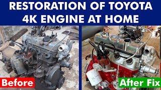 Toyota 4K Engine Restoration | Restoration of Everything