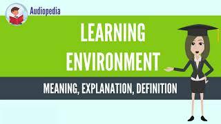 What Is LEARNING ENVIRONMENT? LEARNING ENVIRONMENT Definition & Meaning