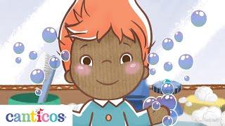 Canticos | Pin Pon es un muñeco | Canción infantil | Inglés y Español | Educación Preescolar