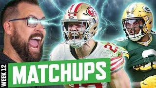 Week 12 Matchups + Tough Start/Sits, Wheel of Shame | Fantasy Football 2024 - Ep. 1683