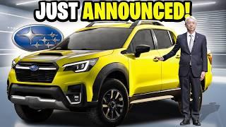 Subaru Ceo Announces NEW $15,000 Small Truck & WOWS Everybody!