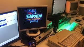 Amiga A1100 testing serial device with Pi-MiDi 1.3