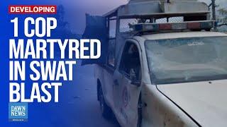 1 Cop Martyred in Blast while Escorting Foreign Diplomats in Swat: Police | Dawn News English