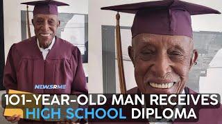101-year-old man receives high school diploma | Us News | NewsRme