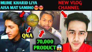 AS GAMING AND FAM CLASHERS QNA| LOKESH GAMER BUY 70,000 RS PRODUCT| GAMING AURA NEW CHANNEL.