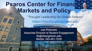 Georgetown McDonough MBA Information Session with Psaros Center for Financial Markets and Policy