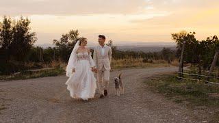 Tuscany Destination Wedding | Amazing vows and Paw-some Moments Villa Italy