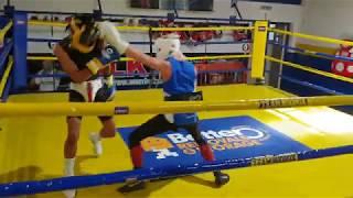 Amateur boxing sparring Round 3