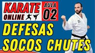 KARATE ONLINE | Aula 02 - APRENDA SOCOS - CHUTES - DEFESAS