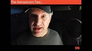 The Announcer's Test by Voice Over Talent David Gilbert