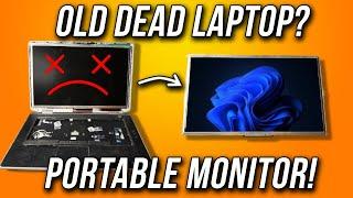 Step by Step Laptop Screen to Portable Monitor for $30