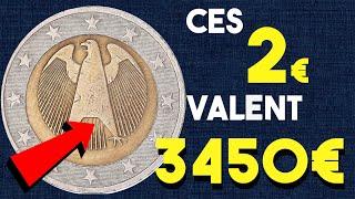 L'EURO LE PLUS CHER ET LE PLUS RARE ALLEMAND 3450€ POUR 2€ !  LES EURO LES PLUS RENTABLES ALLEMAGNE