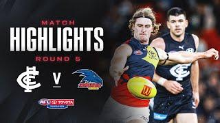 Carlton v Adelaide Highlights | Round 5, 2024 | AFL