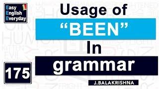 Usage of been in English grammar|How to use been in a sentence |Spoken English|Easy English Everyday