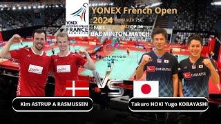 Takuro HOKI Y KOBAYASHI (JPN) VS Kim ASTRUP A RASMUSSEN (DEN) QF [16] | YONEX French Open 2024