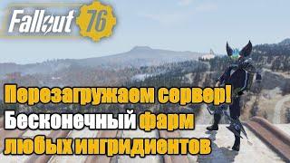 Fallout 76. Самый быстрый способ перезагрузки сервера! Бесконечный фарм любых ингредиентов